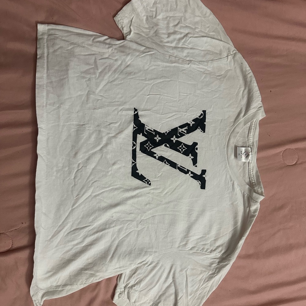 White Designer Logo T-Shirt